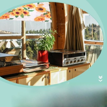 DEKORACJE OKNA BALKONOWEGO SŁONECZNIKA