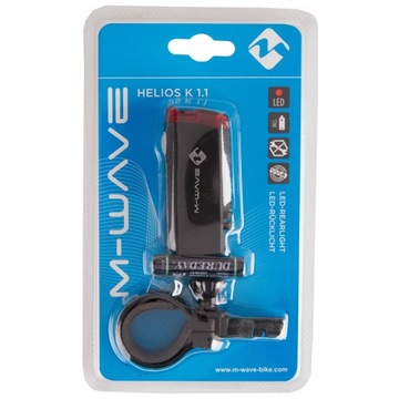 Tylne światło rowerowe na baterie M-Wave Helios K 1.1