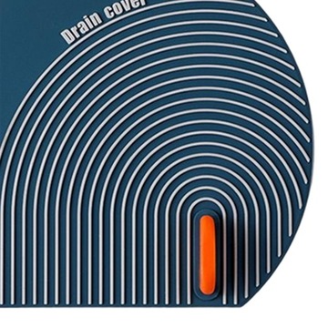Крышка сливного отверстия в полу Универсальная синяя ванная комната