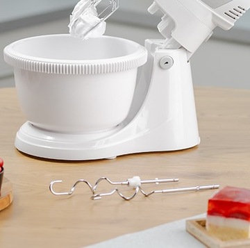 ZHM 2459S РУЧНОЙ МИКСЕР С ЧАШЕЙ 700ВТ БЕЛЫЙ КУХОННЫЙ ПРОЦЕССОР НА 4 КОНЦА