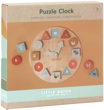 МАЛЕНЬКИЕ ГОЛЛАНДСКИЕ ДЕРЕВЯННЫЕ ЧАСЫ-ГОЛОВОЛОМКИ ДЛЯ ИЗУЧЕНИЯ ВРЕМЕНИ