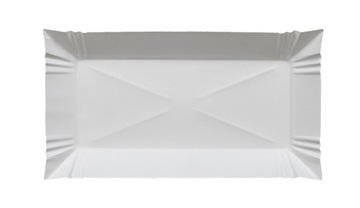 Tacka papierowa biała 14/25 cm 100 szt.