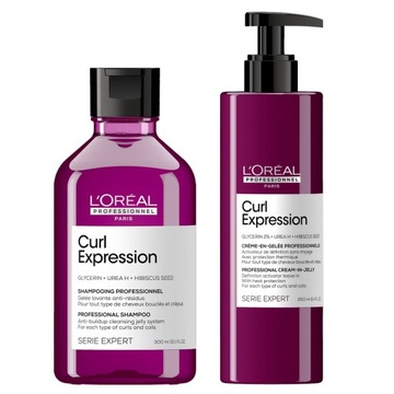 Loreal Curl Expression zestaw szampon krem nawilżający do włosów kręconych