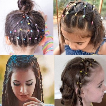 НАБОР РЕЗИНОВ МАЛЕНЬКИЕ МИНИ СИЛИКОНОВЫЕ РЕЗИНКИ ДЛЯ ВОЛОС И БРИТАЦ 1000 шт.