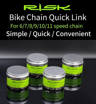 RISK 6/7/8/9/10/11 Скоростная велосипедная цепь Набор замков разъема Quick Link MTB Road