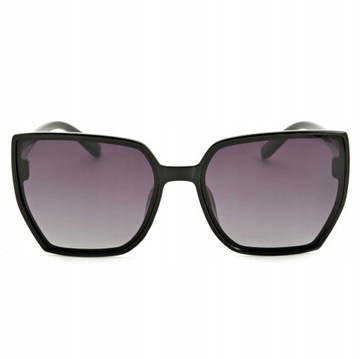 DAMSKIE Okulary POLARYZACYJNE Kocie Oczy czarne