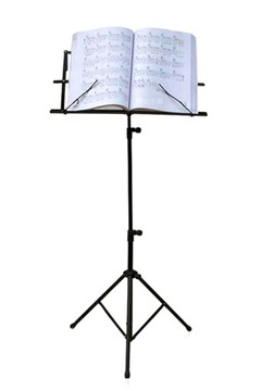 PULPIT DO NUT SKŁADANY STATYW UCHWYT STOJAK NA NUTY CZARNY POKROWIEC ST10