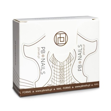 PB NAILS Формы для наращивания ногтей 100 шт.