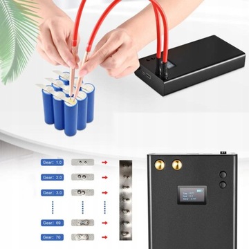 АППАРАТ ДЛЯ ТОЧЕЧНОЙ СВАРКИ С ЖК-дисплеем ДЛЯ 32650, 26650, 18650 ЯЧЕЙ, С USB-ПЕРЕЗАРЯЖКОЙ