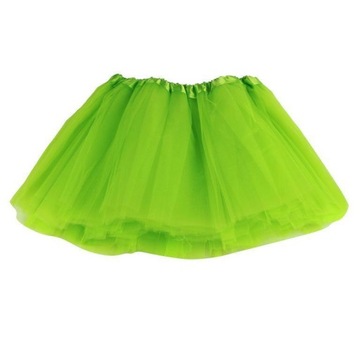 SPÓDNICZKA TUTU TIULOWA ZIELONA SELEDYN 3-10 L