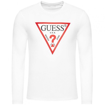 Guess koszulka longsleeve męska biała oryginał M1RI31I3Z11 XXL