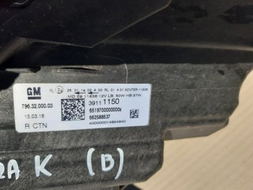 OPEL ASTRA K ФОНАРЬ ПРАВЫЙ FULL LED LUX 7494024625