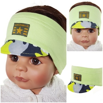 ПОВЯЗКА НА ГОЛОВУ КАМУФЛЯЖНАЯ, КОЗЫРОК ДЛЯ МАЛЬЧИКОВ, ПРОФИЛИРОВАННЫЙ ДЛЯ УШЕЙ, ДЛЯ МАЛЬЧИКОВ 3-12 МОДЕЛЕЙ MC 12