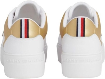 TOMMY HILFIGER DAMSKIE BUTY SPORTOWE BIAŁO ZŁOTE ROZMIAR 40 FWOFW08073