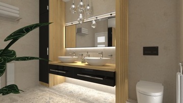 Профессиональный дизайн ванной комнаты - 3D-визуализация