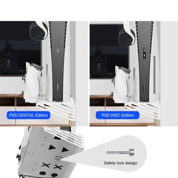 Настенная вешалка + зарядное устройство 2 в 1 для Sony PlayStation 5 PS5