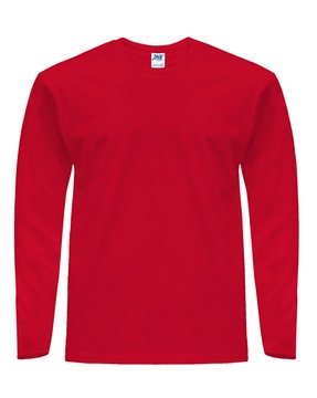T-SHIRT MĘSKI koszulka z długim rękawem JHK TSRA-150LS czerwony RD r. 4XL