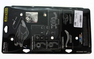 Поручни Acerbis X — заводские, с алюминиевым сердечником, черные помпонные ограждения