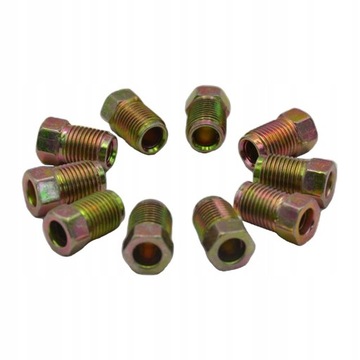 15x10 paczek 10mmx1mm Nakrętki do rur hamulców