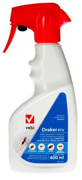 SPRAY ŚRODEK PREPARAT NA PLUSKWY KARALUCHY PCHŁY MRÓWKI RYBIKI DRAKER 400ML