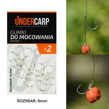 UNDERCARP Gumki do mocowania przynęt 8 mm