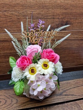 Мыло цветы букет розы ромашки ПОДАРОК ​​- подарок на День матери