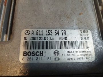 JEDNOTKA MOTORU MERCEDES VITO VIANO 2.2 CDI 0281011181 A6111535479 CR3.31