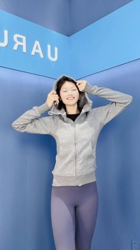 Костюм для йоги с капюшоном, куртка для йоги, осень/зима, плюшевая толстовка с капюшоном