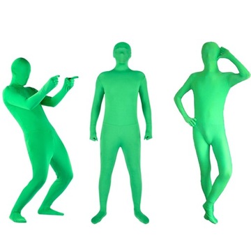 НЕВИДИМЫЙ ЗЕЛЕНЫЙ ЗЕЛЕНЫЙ ЭКРАННЫЙ КОСТЮМ XXL 180-190см