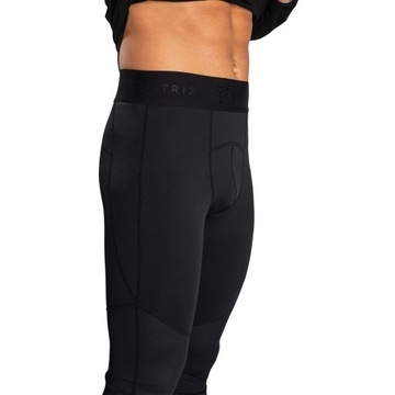 МУЖСКИЕ ТРЕНИРОВОЧНЫЕ СПОРТИВНЫЕ ЛЕГИНГИ, ЧЕРНЫЕ STRIX S
