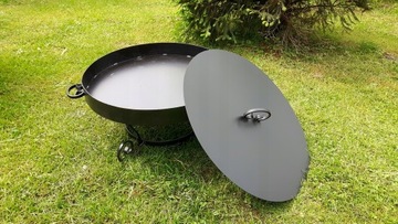 САДОВЫЙ ГРИЛЬ, ТРЕХНОПНЫЙ, ГРИЛЬ INOX + ОГОНЬ 50см