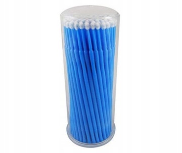 MIKRO APLIKATORY DO RZĘS szczoteczki mikroszczoteczki 10 cm TUBA 100SZT