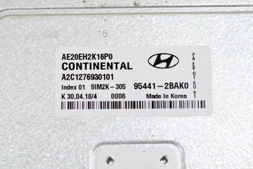 HYUNDAI IONIQ AE 1.6 HYBRIDNÍ 77KW JEDNOTKA ŘÍDÍCÍ MOTOREM 95441-2BA