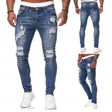 Joggery Jeansy Spodnie Jeansowe Skinny Rozciągliwe