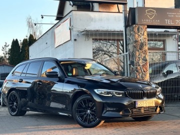BMW Seria 3 G20-G21 Touring 2.0 320d 190KM 2021 BMW 3er G21 190 KM Automat SportLine Shadow Line / Virtual / BEZWYPADKOWY, zdjęcie 18