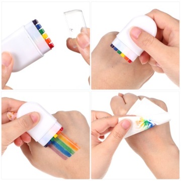 РАДУЖНЫЕ ЦВЕТА КРАСКА ДЛЯ ЛИЦА КРАСКА ДЛЯ КОСПЛЯ