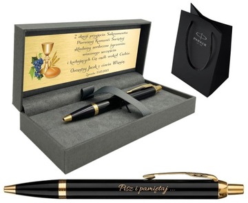 Długopis Parker IM GT ze złoceniami z GRAWEREM NA PREZENT NA KOMUNIĘ