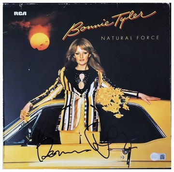 BONNIE TYLER Natural Force winyl LP AUTOGRAF + CERTYFIKAT AUTENTYCZNOŚCI
