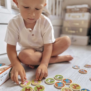 VIGA WOODEN MEMORY ANIMALS EDU MEMO ИГРА