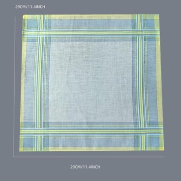 6 шт., хлопковые мужские носовые платки, карманные платки, подарки, банданы 29 см