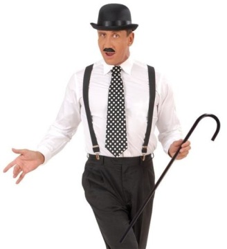 ЧЕРНАЯ ПЛАСТИКОВАЯ ТРОСТЬ CHAPLIN GENTLEMAN 80 СМ