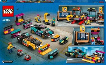 НАБОР БЛОКОВ LEGO CITY: МАСТЕРСКАЯ ТЮНИНГА АВТОМОБИЛЕЙ 60389