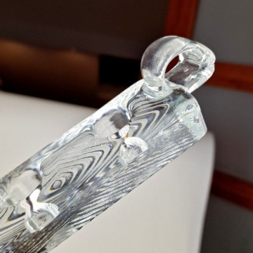 СТЕКЛЯННЫЙ ПОДСВЕЧНИК НА 4 СВЕЧИ / Pukeberg Sweden Glass bowl Candle Holder