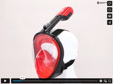 Полнолицевая маска для дайвинга AQUASTIC S-M