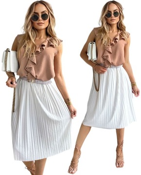 SPÓDNICA DAMSKA PLISOWANA efektowna modna