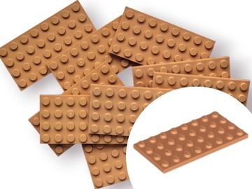 LEGO 3035 PLATE Płytka 4x8 Nougat 5 szt