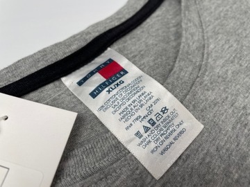 Мужская блузка с длинным рукавом, серый меланж, Tommy Hilfiger, размер XL