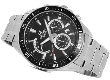 ZEGAREK CASIO EDIFICE STAL CHRONOGRAF 10 BAR BOX