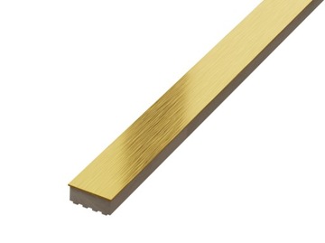 LISTWA METALOWA STEEL GOLD ZŁOTY MAT 2,0 x 60 cm