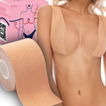 Oryginalna TAŚMA ProTone modelująca unosząca BIUST pushup 5m 10 plastrów